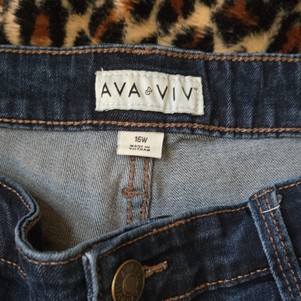 Ava & Viv Dark Indigo Skinny Jeans - Picture 2 of 3